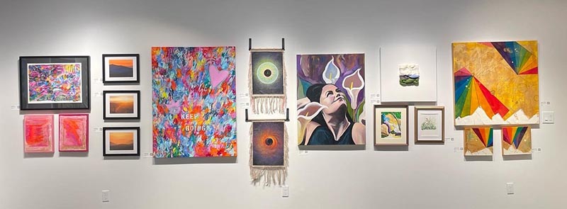 New Growth Art show with paintings and photography by Jennie Carr, Lily Fertik, Jane Haslam, Alissa Leigh, Kristin Reed, Monique Ford, Sharon Nakazato, Karen Donohue, Vanessa Pineda Fox