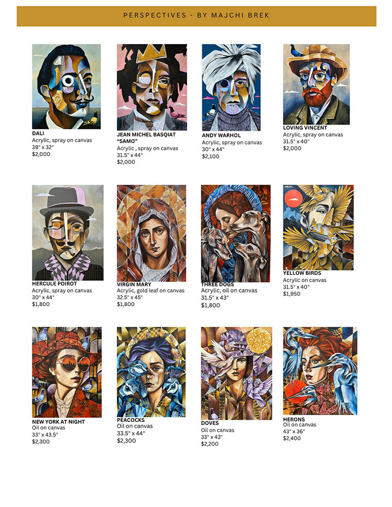 Catalog of artwork from Perspecties exhibition by Marian Majchi Brek
