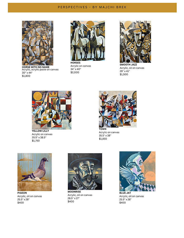 catalog of artwork from perspectives show by Marian Majchi Brek