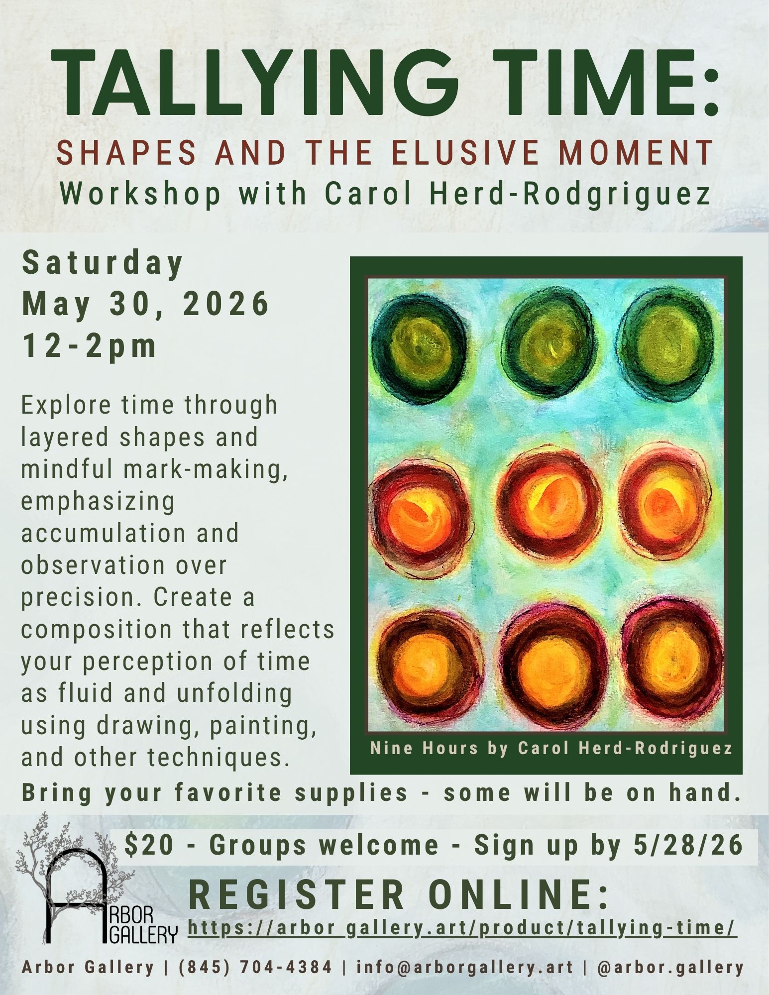 Tallying Time Workshop with Carol Herd-Rodriguez