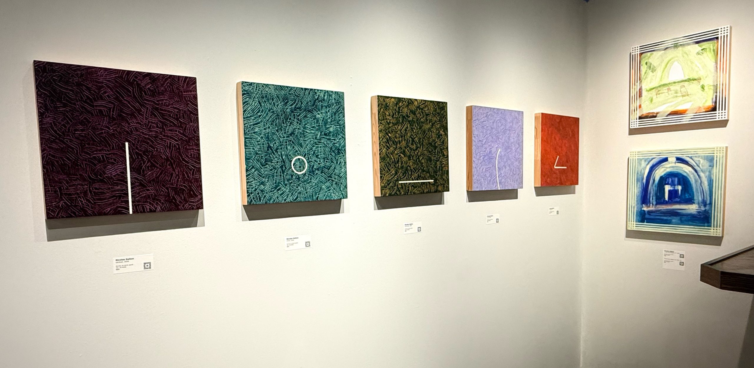 Nicolas Dalton's Portals & Interiors solo art show at Arbor Gallery NY features abstrasct expressionistic paintings.