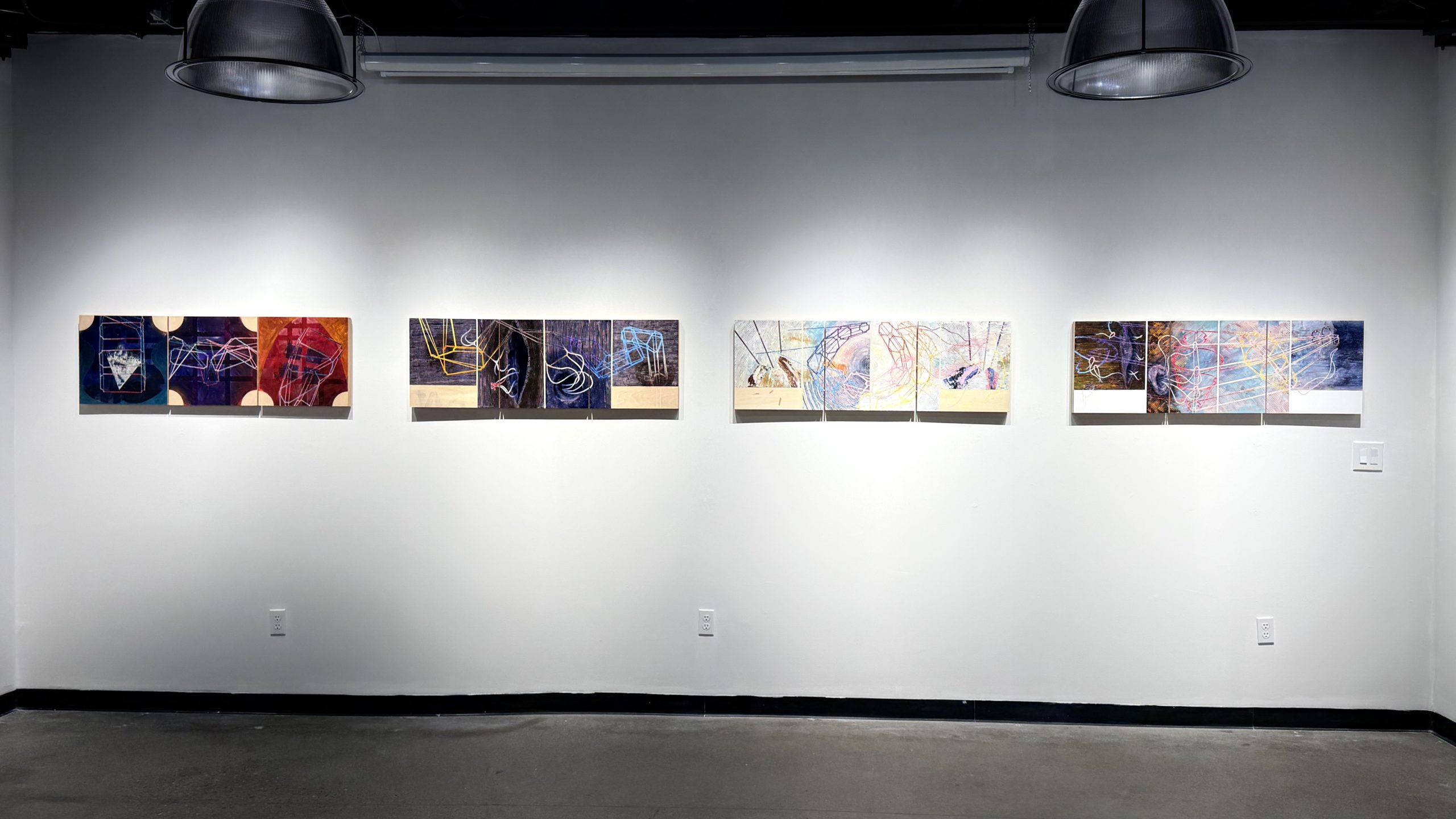 Nicolas Dalton's Portals & Interiors solo art show at Arbor Gallery NY features abstrasct expressionistic paintings.
