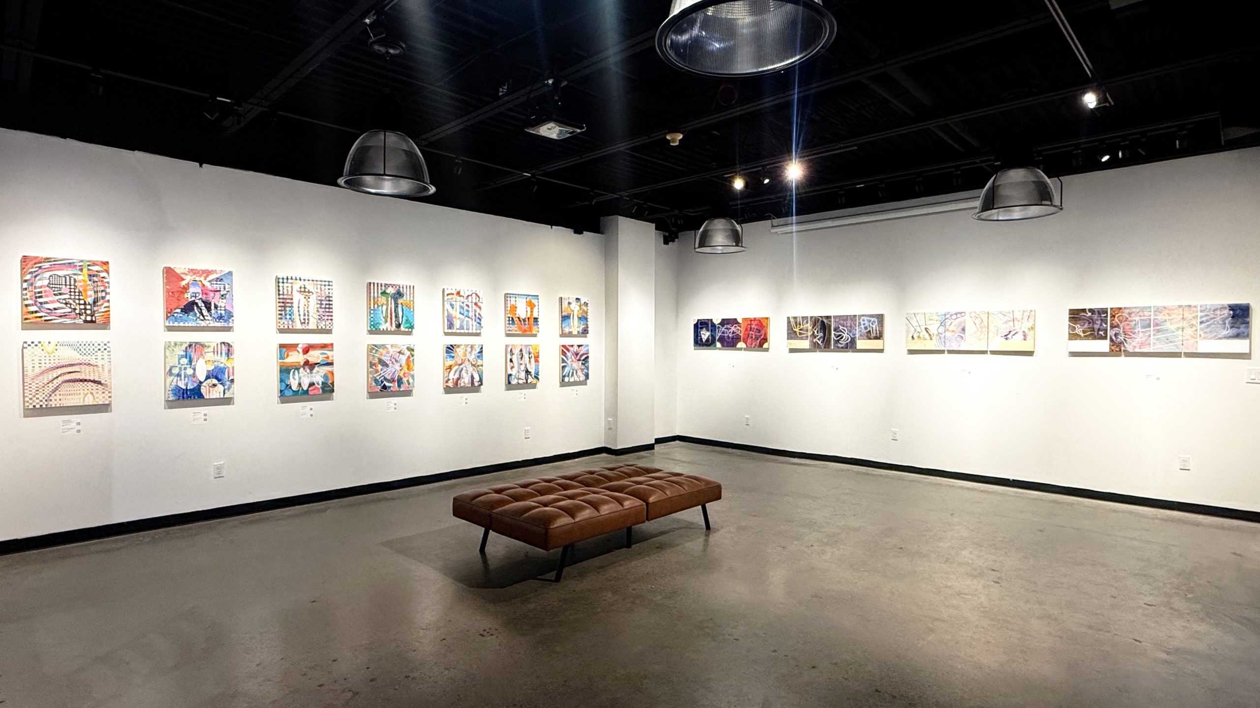Nicolas Dalton's Portals & Interiors solo art show at Arbor Gallery NY features abstrasct expressionistic paintings.