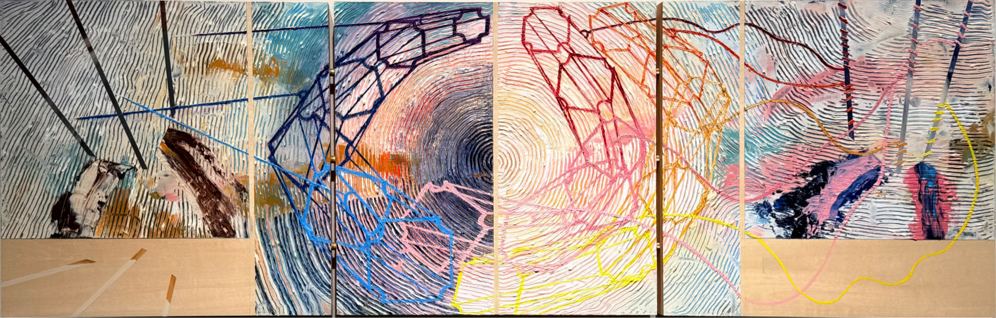 Nicolas Dalton's Portals & Interiors solo art show at Arbor Gallery NY features abstrasct expressionistic paintings.